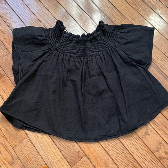 Apiece Apart Off the Shoulder Cinched Blouse 4 - Picture 3 of 10